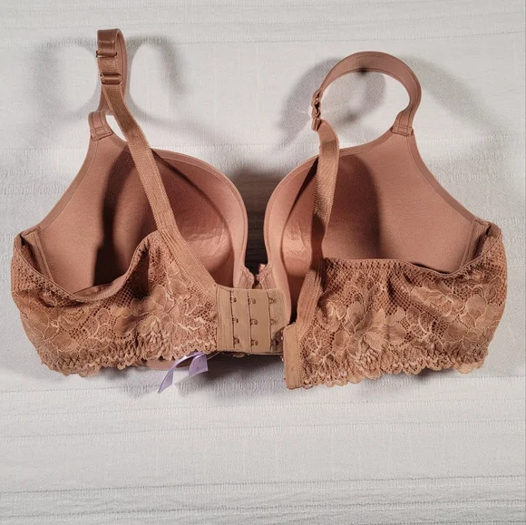 savage x fenty tan lace underwire padded push up bra 42D nwot intimates bras - Picture 3 of 9